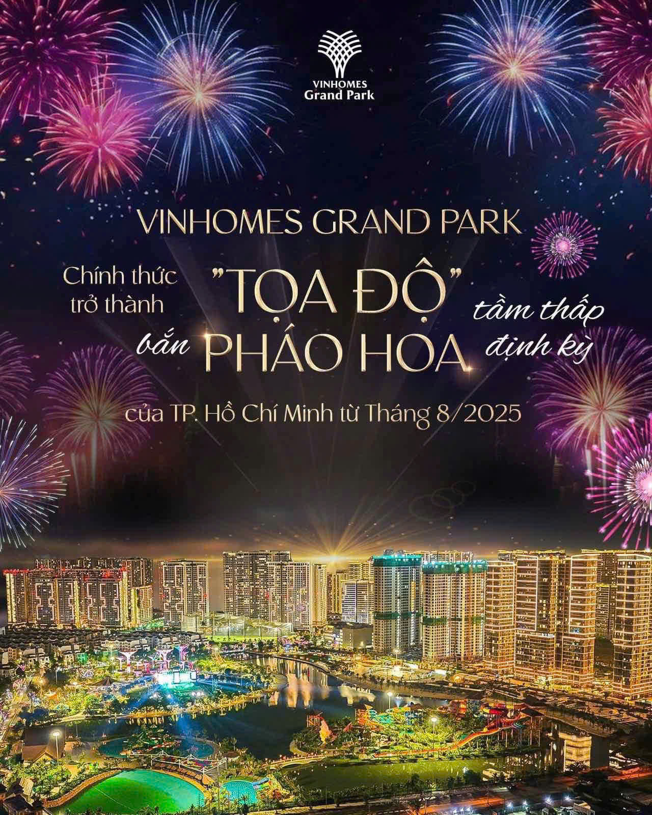 Giờ bắn pháp hoa Vinhomes Q9
